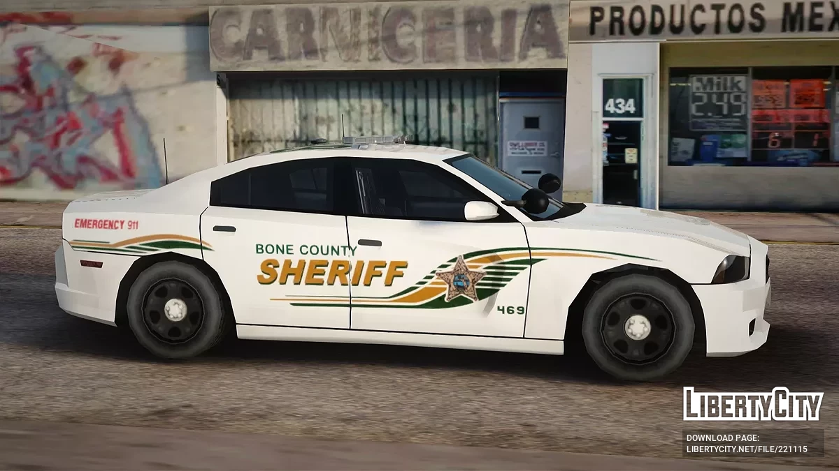 Dodge Charger 2013 Bone County Sheriff Departament / جي تي إيه سان أندرياس