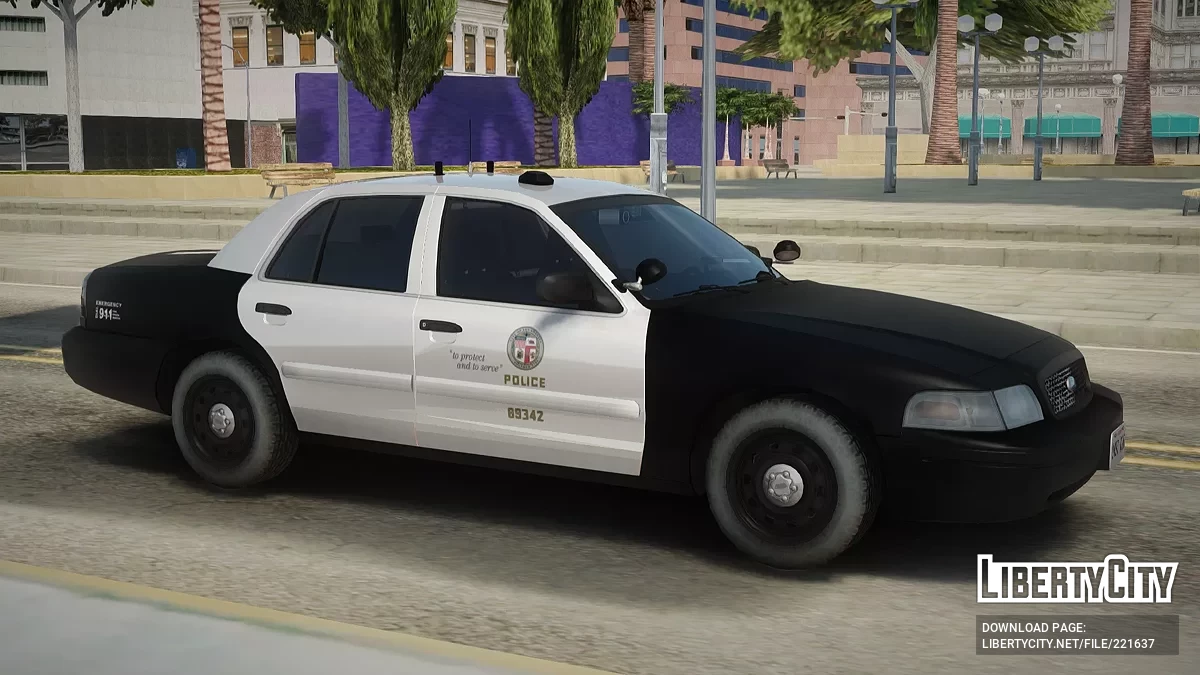 Ford Crown Victoria LAPD Central Community Police Station Slicktop / جي تي إيه سان أندرياس