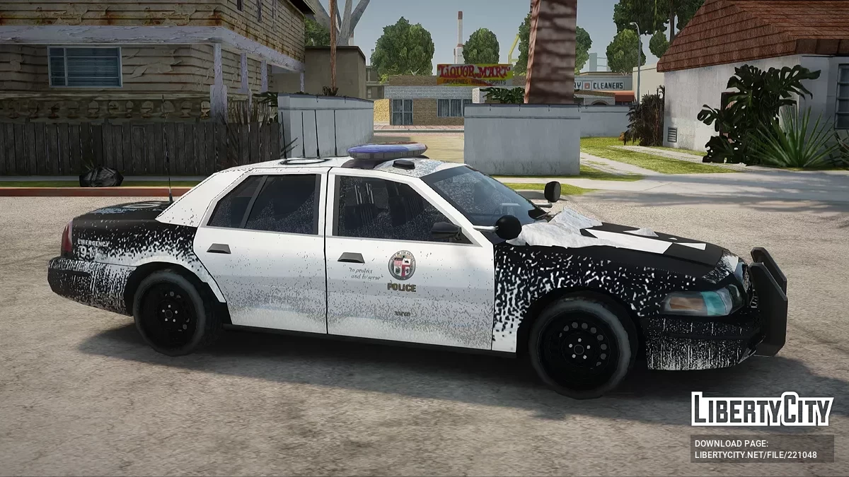 Ford Crown Victoria Los Angeles Police Departament Winter Edition / جي تي إيه سان أندرياس