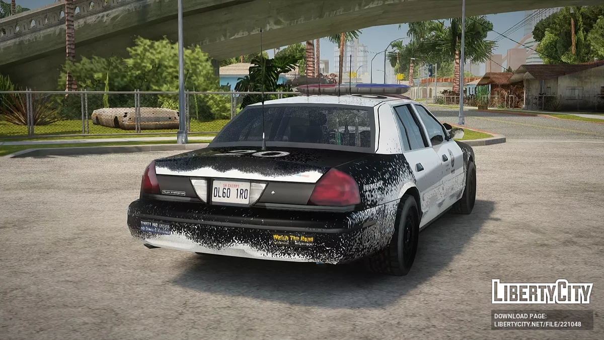 Ford Crown Victoria Los Angeles Police Departament Winter Edition / جي تي إيه سان أندرياس