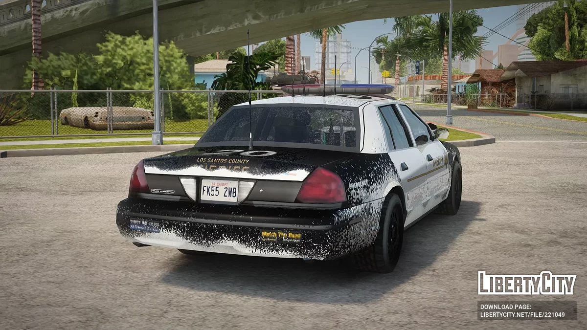 Ford Crown Victoria Los Santos Sheriff Departament Winter Edition / جي تي إيه سان أندرياس