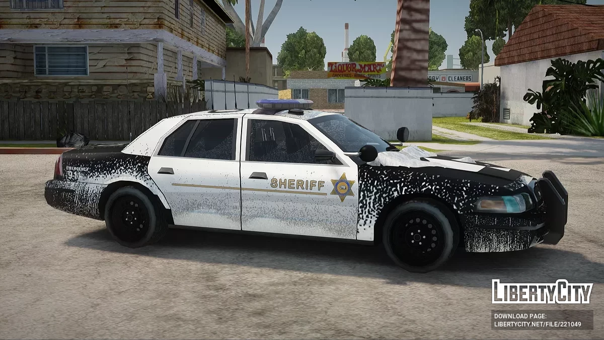 Ford Crown Victoria Los Santos Sheriff Departament Winter Edition / جي تي إيه سان أندرياس