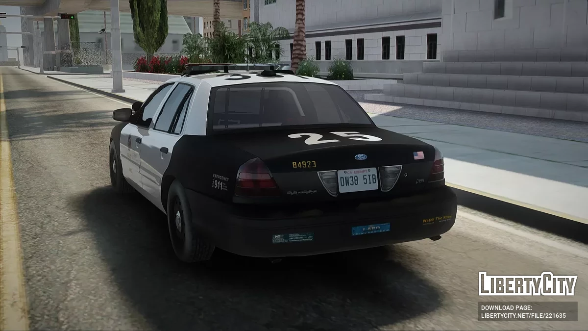 Ford Crown Victoria South Traffic Division Federal Signal Arjent / جي تي إيه سان أندرياس
