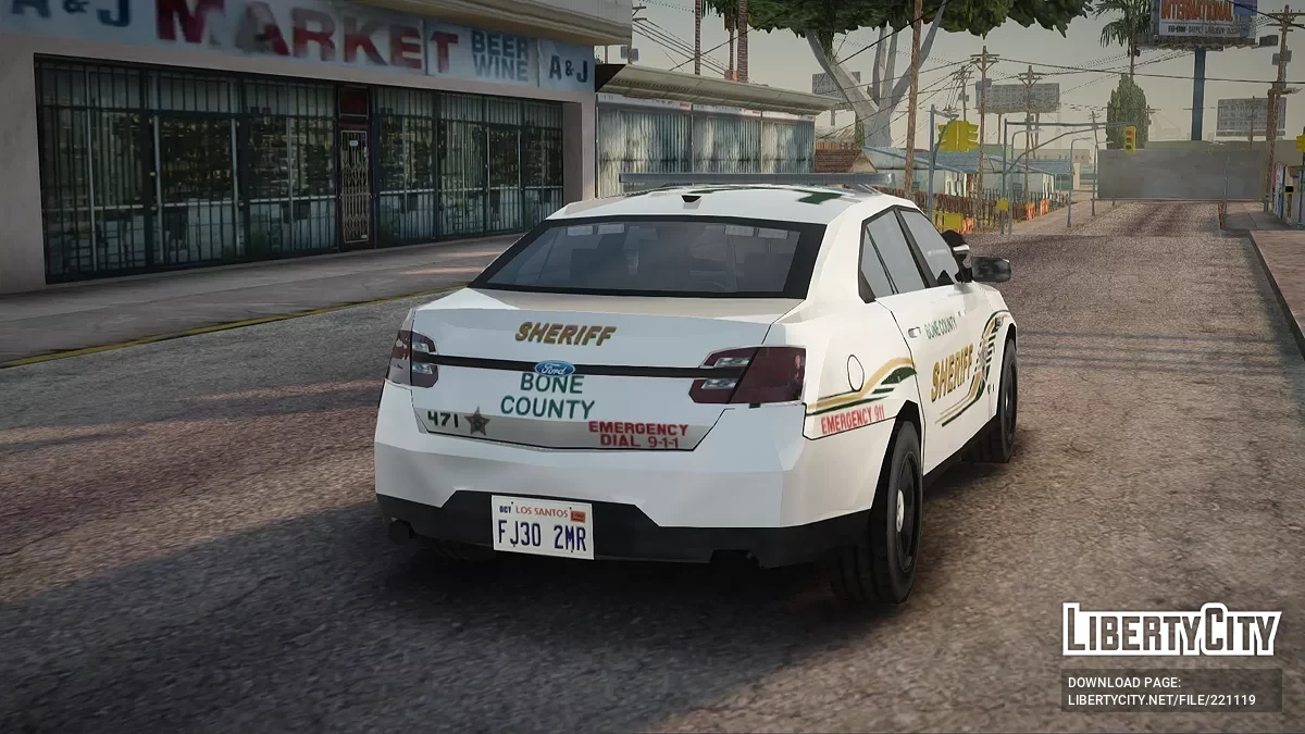 Ford Taurus 2011 Bone County Sheriff Departament / جي تي إيه سان أندرياس