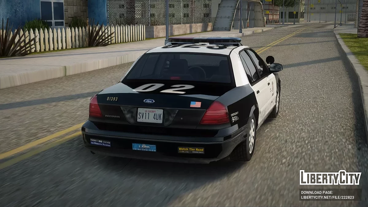 Ford Crown Victoria LAPD Divisão de Trânsito Marcada / GTA San Andreas