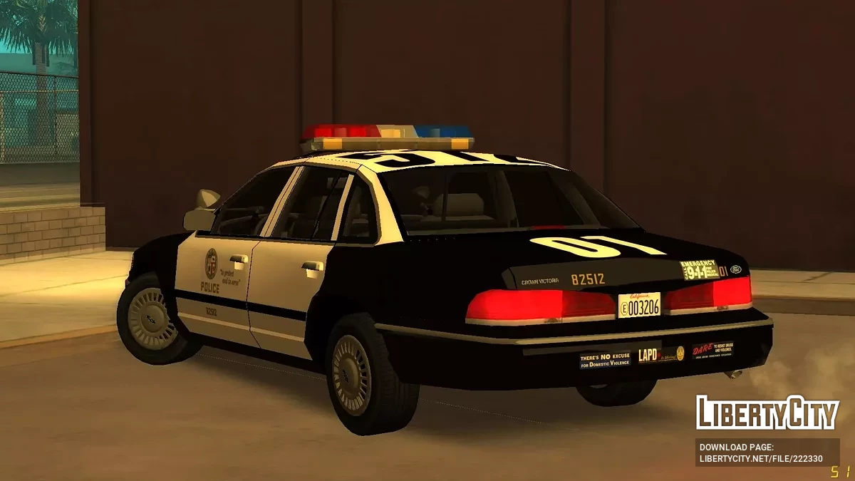[ImVeFt] [ELM] Modifizierter 1997 Ford Crown Victoria LAPD Patrol / GTA San Andreas