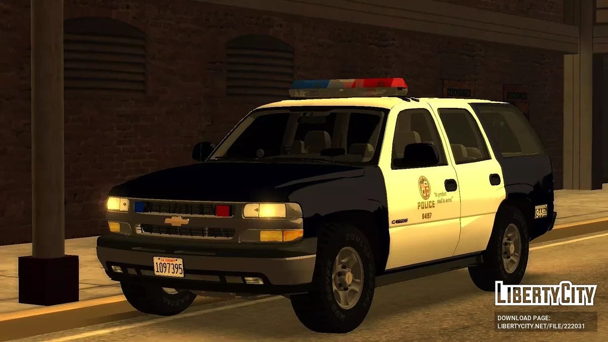 [ImVeFt] [ELM] Modified 2000 Tahoe LAPD Patrol / GTA San Andreas