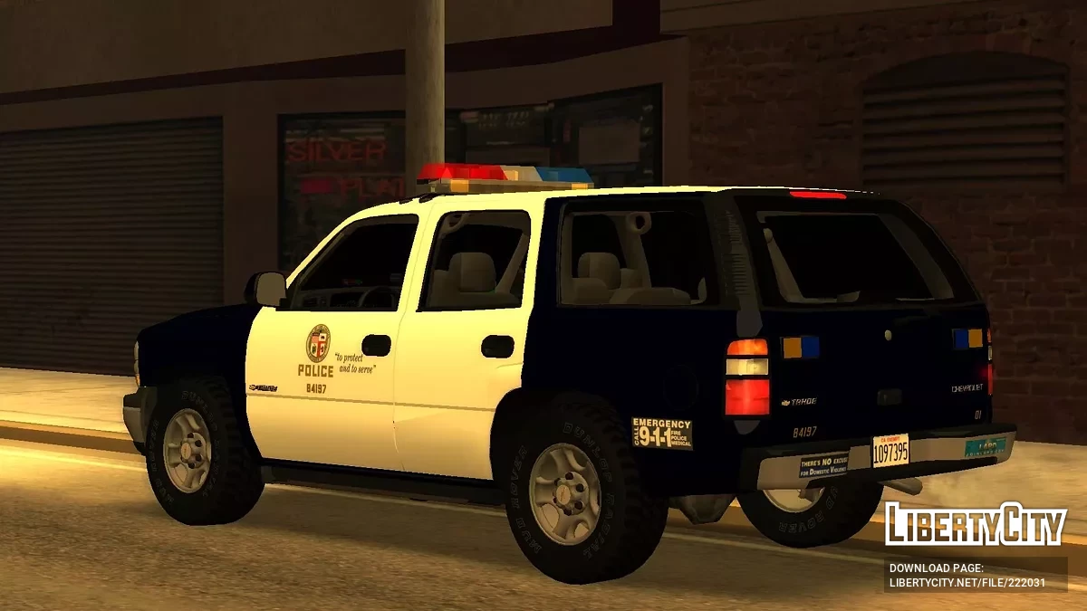[ImVeFt] [ELM] Modified 2000 Tahoe LAPD Patrol / GTA San Andreas