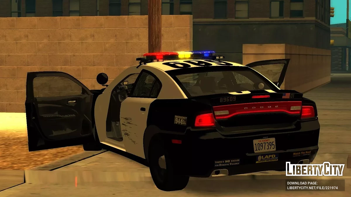 [ImVeFt] [ELM] Modified 2012 Charger LAPD Patrol / GTA San Andreas