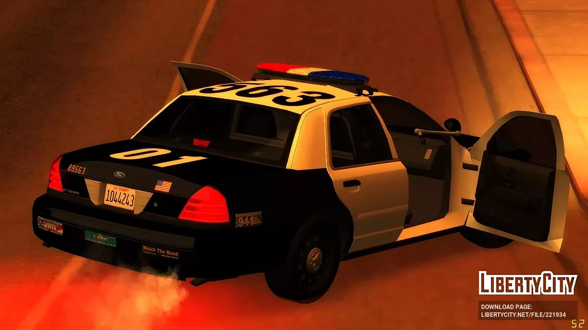 [ImVehFt] [ELM] Modified 2007 CVPI LAPD Patrol / GTA San Andreas