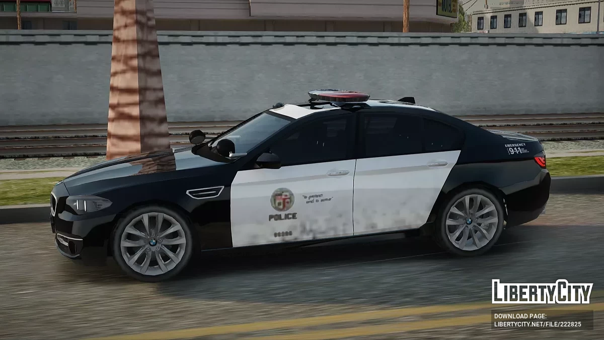 BMW F10 530i (reestilização) da Central Community Police Station LAPD / GTA San Andreas