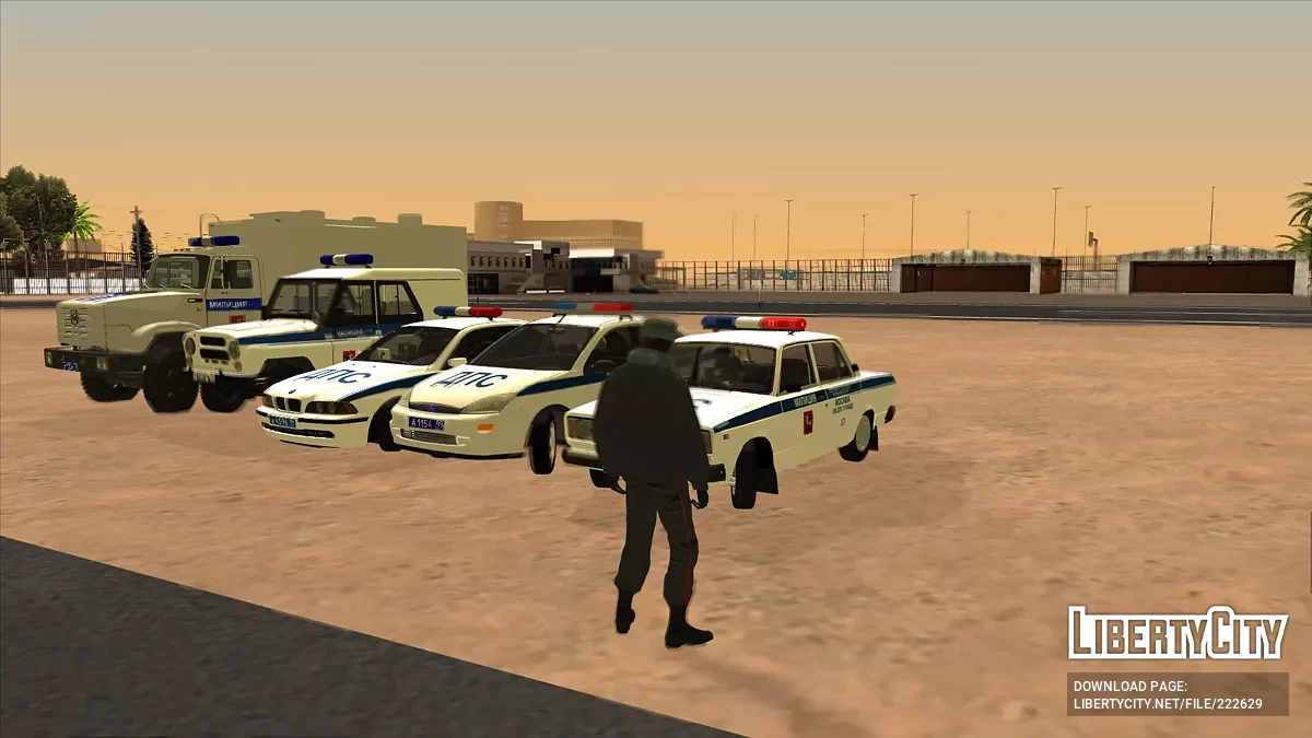 Collection of cars of the Moscow Police of the 2000s v3 / GTA San Andreas