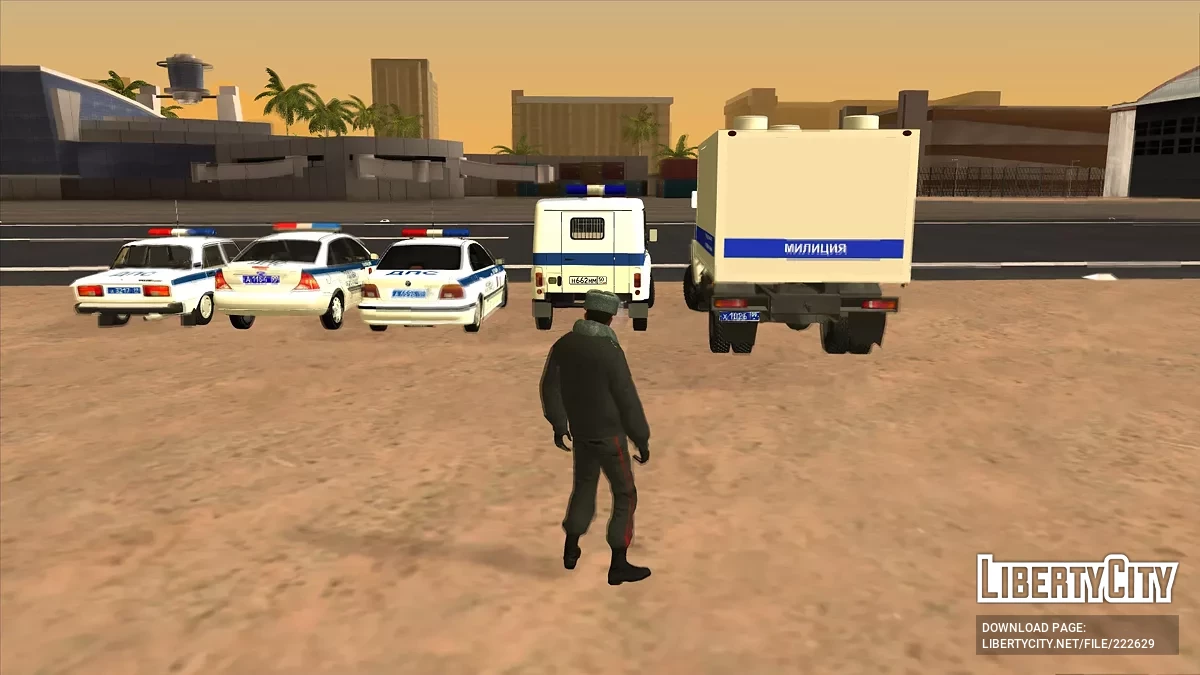 Collection of cars of the Moscow Police of the 2000s v3 / GTA San Andreas