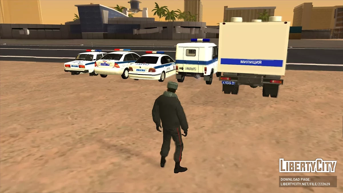 Collection of cars of the Moscow Police of the 2000s v3 / GTA San Andreas