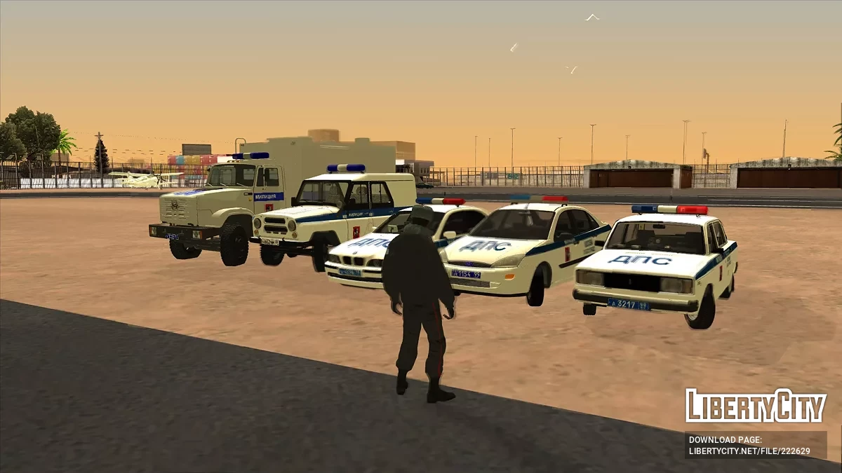 Collection of cars of the Moscow Police of the 2000s v3 / GTA San Andreas