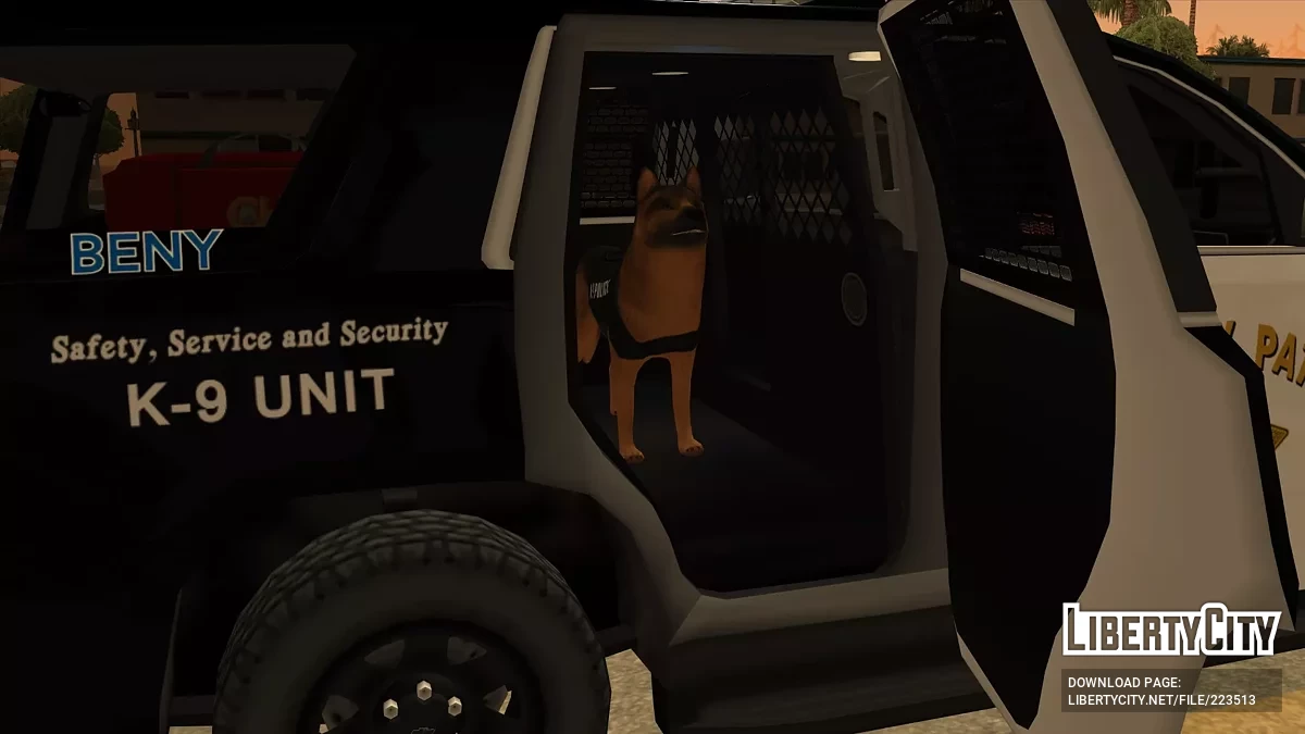 Chevrolet Tahoe '16 Kaliforniya Otoyolu Polisiye K-9 / GTA San Andreas
