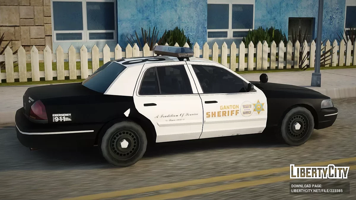 Ford Crown Victoria Departamento do Xerife de Los Santos Estação de Ganton / GTA San Andreas