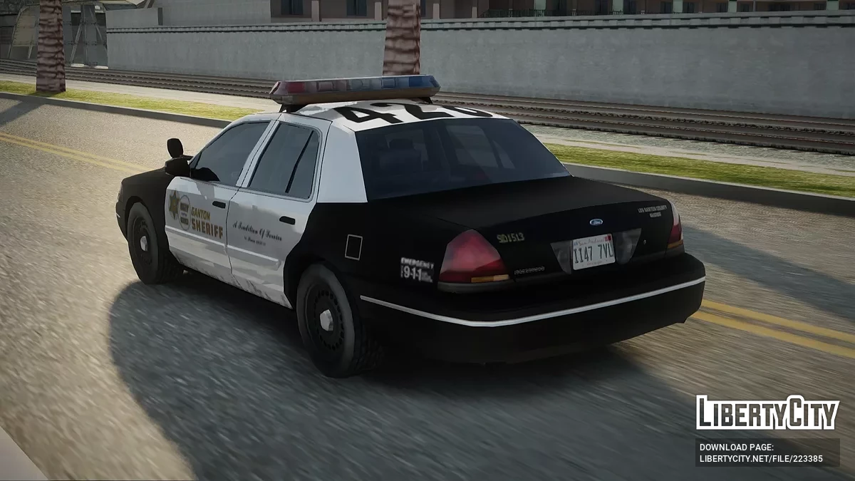 Ford Crown Victoria Departamento do Xerife de Los Santos Estação de Ganton / GTA San Andreas