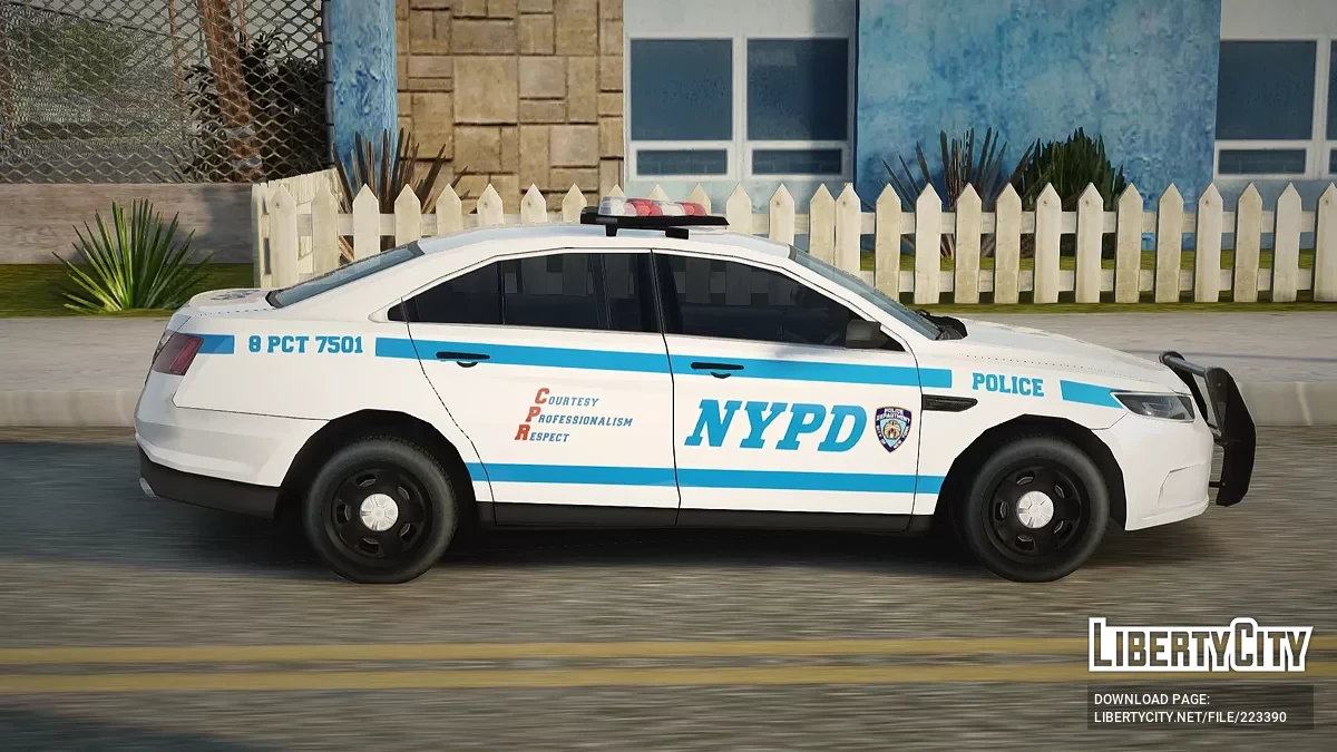 Ford Taurus Interceptor Policial '19 (Departamento de Polícia de Nova York) / GTA San Andreas