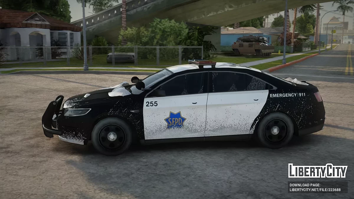 Ford Taurus SFPD Winter Edition (EML) / GTA San Andreas