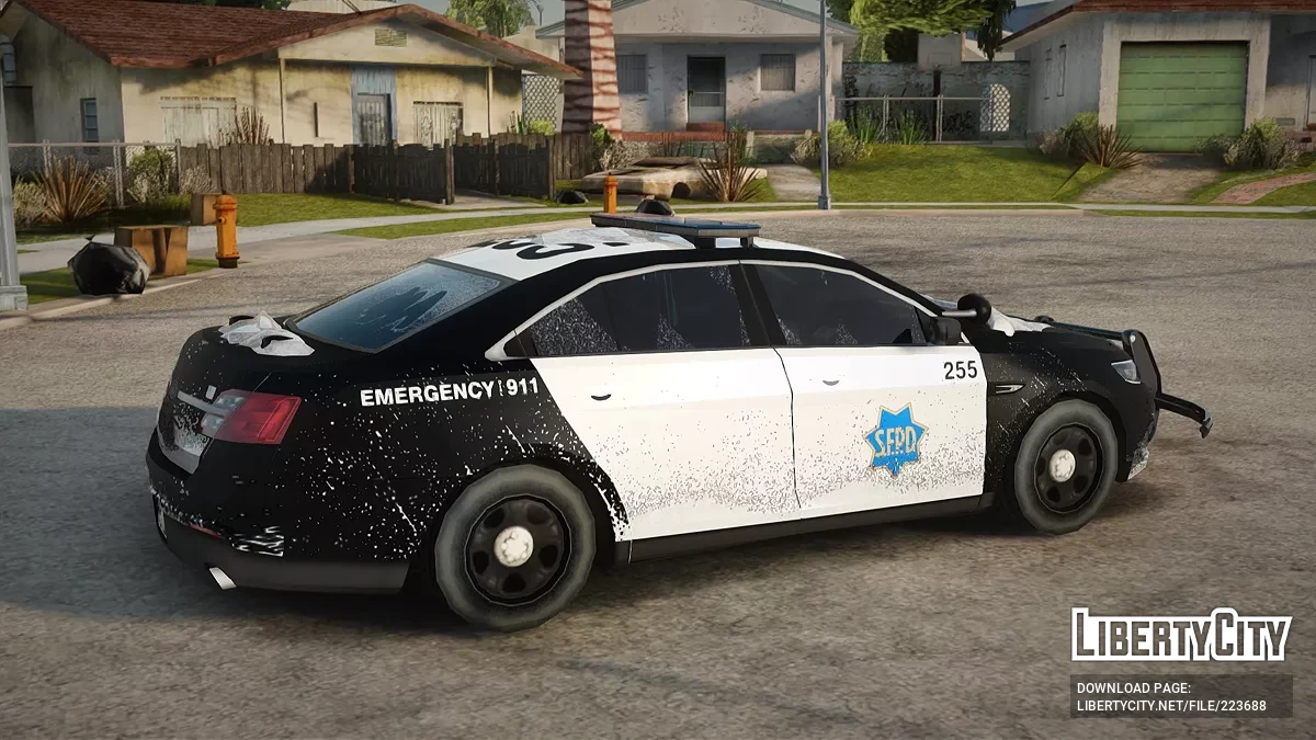 Ford Taurus SFPD Winter Edition (EML) / GTA San Andreas