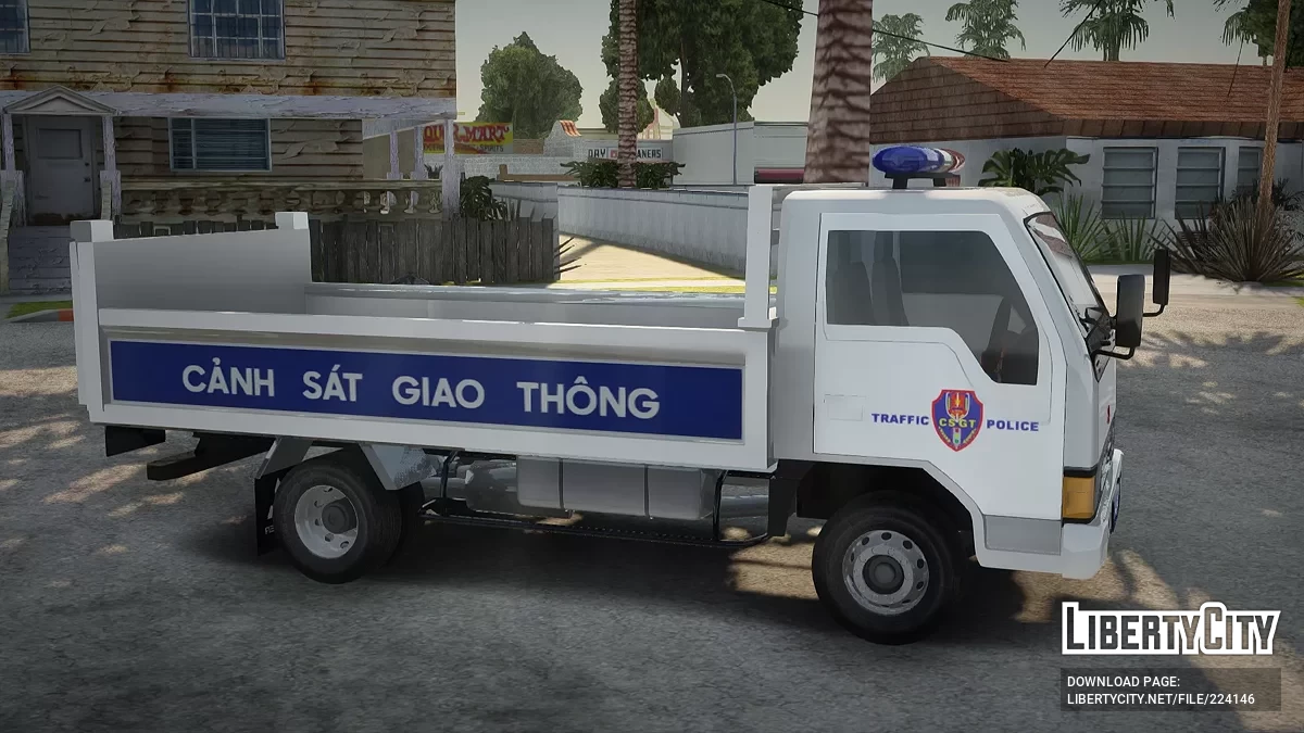 Truk Polisi Lalu Lintas Vietnam Mitsubishi Fuso Canter / GTA San Andreas