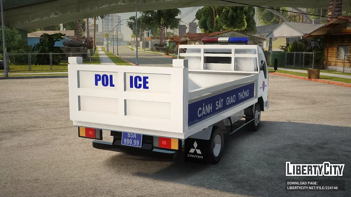 Truk Polisi Lalu Lintas Vietnam Mitsubishi Fuso Canter / GTA San Andreas