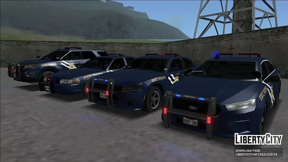 NHP Vehicle Pack [Ford CVPI, Dodge Charger, Ford Taurus, Ford Explorer | ELM] / جي تي إيه سان أندرياس