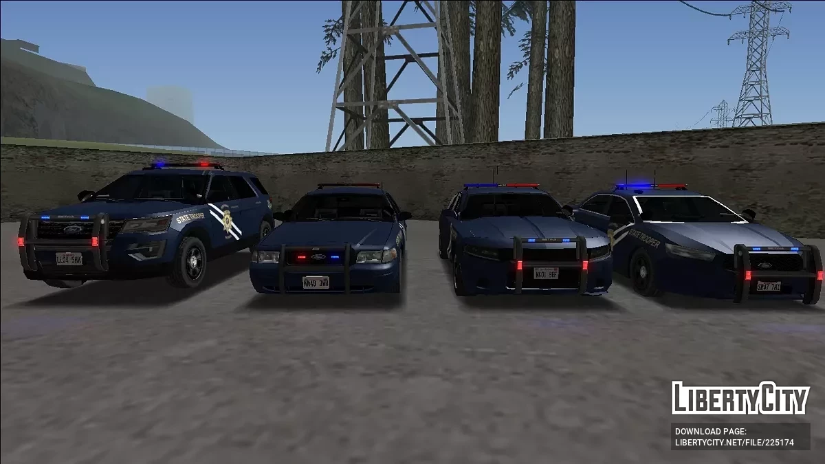 NHP Vehicle Pack [Ford CVPI, Dodge Charger, Ford Taurus, Ford Explorer | ELM] / جي تي إيه سان أندرياس
