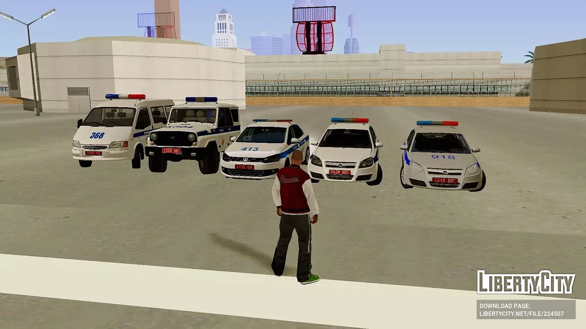 Pak Mobil Milisi Belarusia / GTA San Andreas