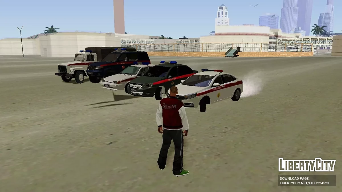 Pak Mobil Garda Nasional Federasi Rusia / GTA San Andreas