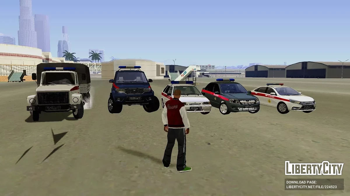 Pak Mobil Garda Nasional Federasi Rusia / GTA San Andreas