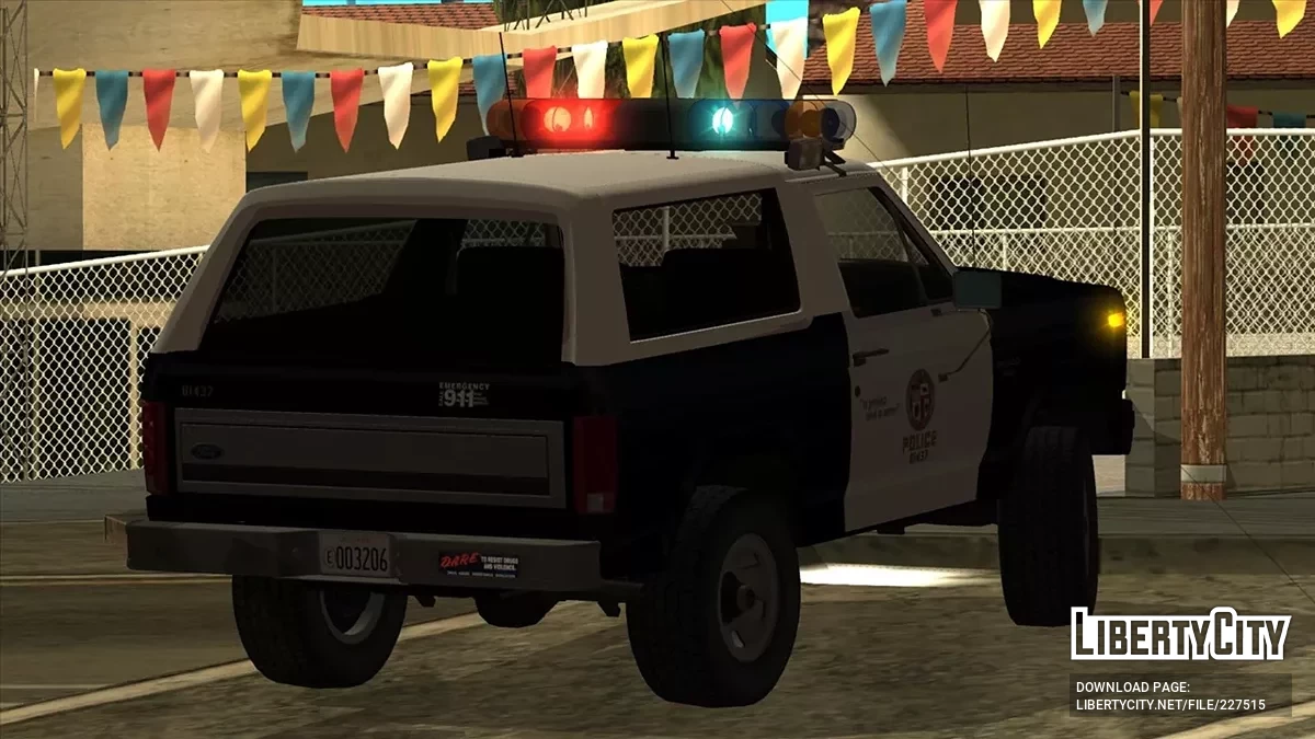 1983 Bronco LAPD Patrol Car ALB / GTA San Andreas