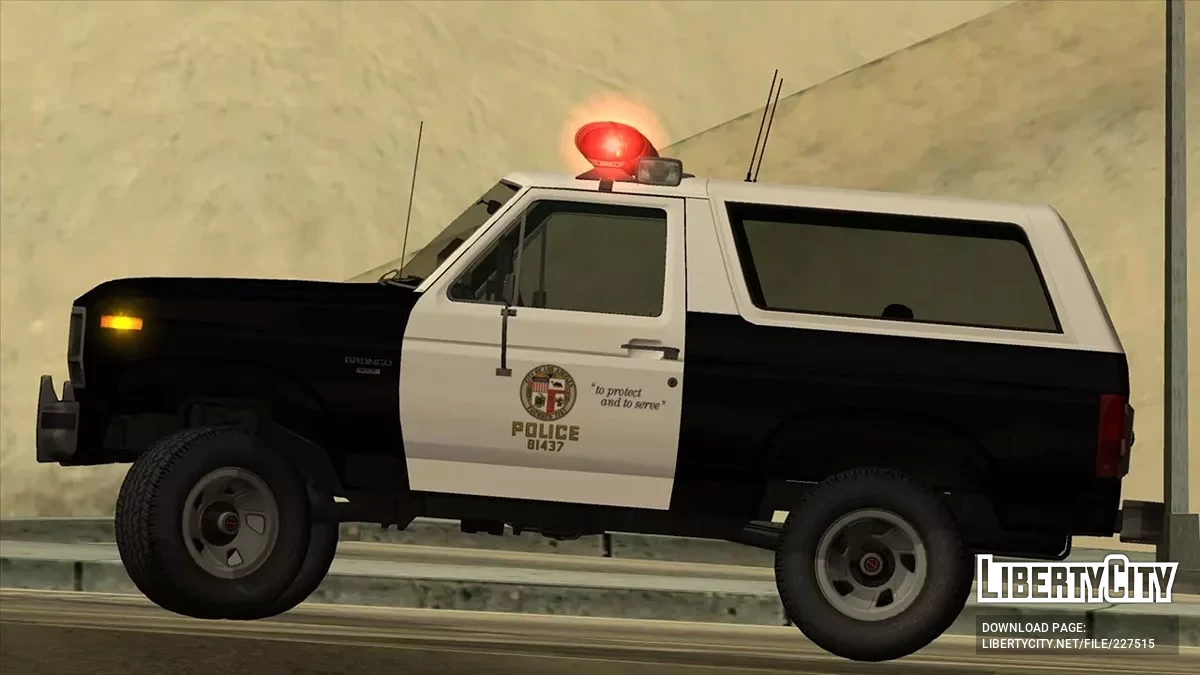 1983 Bronco LAPD Patrol Car ALB / GTA San Andreas