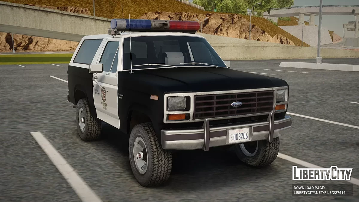 1983 Bronco LAPD Патрульний Автомобіль / GTA San Andreas