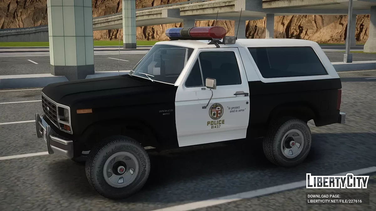 1983 Bronco LAPD Патрульний Автомобіль / GTA San Andreas