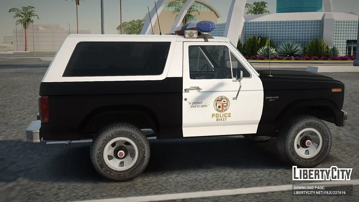 1983 Bronco LAPD Патрульний Автомобіль / GTA San Andreas