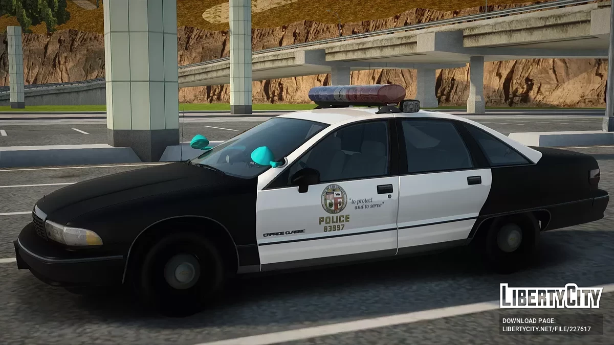 Chevrolet Caprice LAPD de 1991 / GTA San Andreas