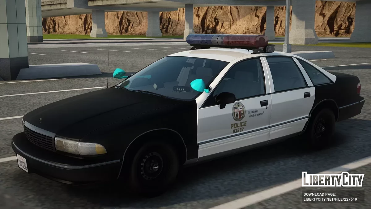 1994 Chevrolet Caprice Samochód Patrolowy LAPD / GTA San Andreas