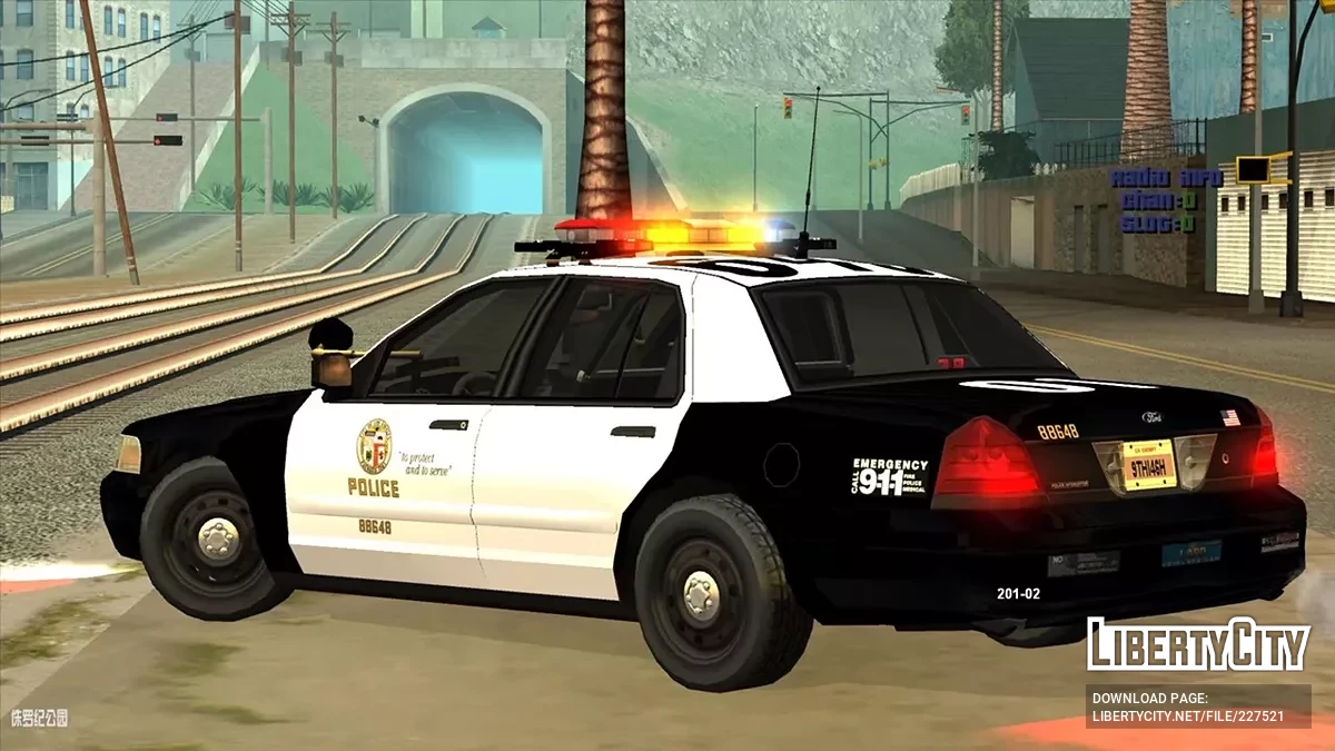 Carro de Patrulha CVPI LAPD Arjent de 2009-2011 / GTA San Andreas
