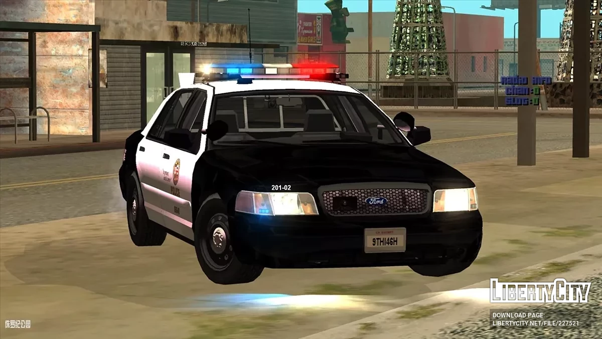 Carro de Patrulha CVPI LAPD Arjent de 2009-2011 / GTA San Andreas