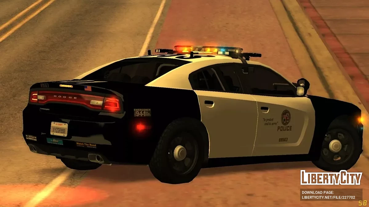 2012 Dodge Charger патруль LAPD / GTA San Andreas