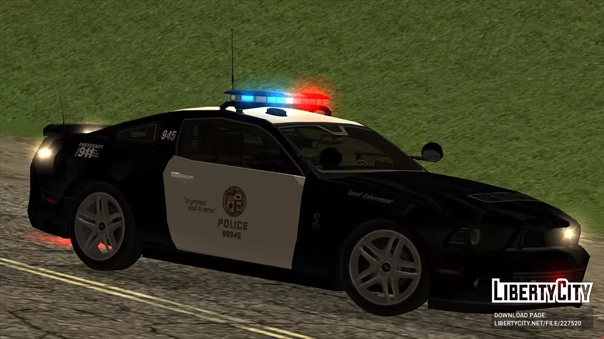 2014 Ford Shelby GT500 LAPD Pursuit Car Arjent / GTA San Andreas