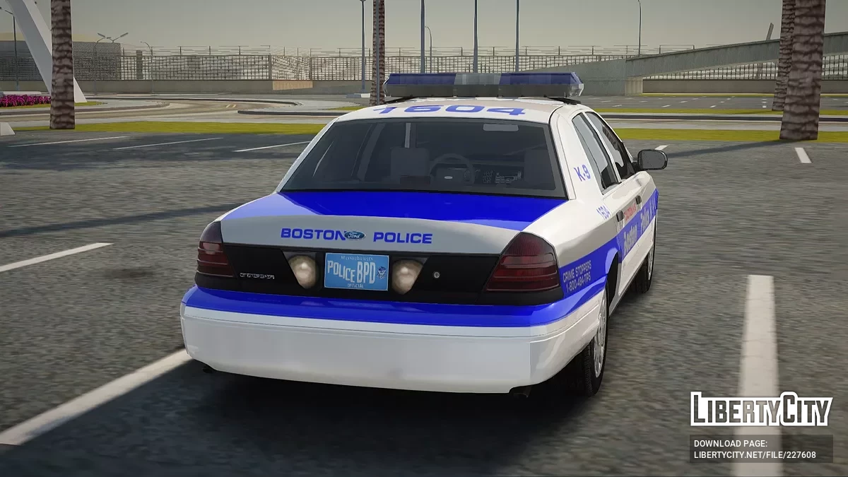 Ford Crown Victoria Boston Police A-1 MX-7000 Lightbar / GTA San Andreas