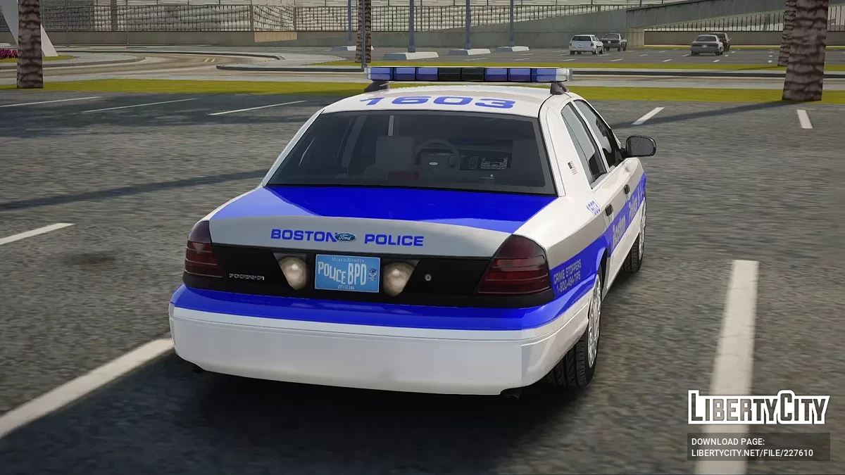 Ford Crown Victoria Police de Boston A-1 Ancienne Barre Lumineuse LED / GTA San Andreas