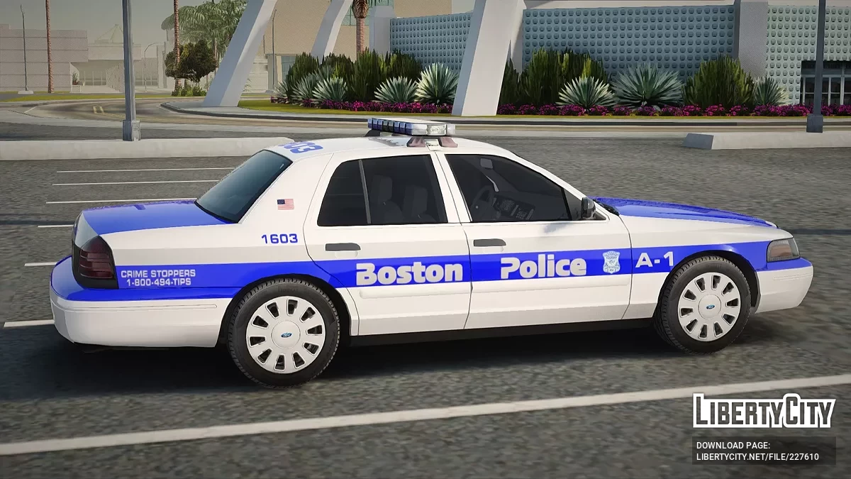 Ford Crown Victoria Police de Boston A-1 Ancienne Barre Lumineuse LED / GTA San Andreas