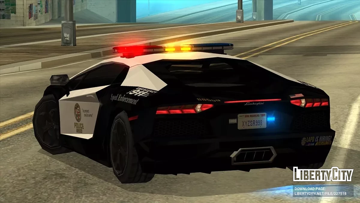 Lamborghini Aventador LAPD Pursuit Car x2100 / GTA San Andreas