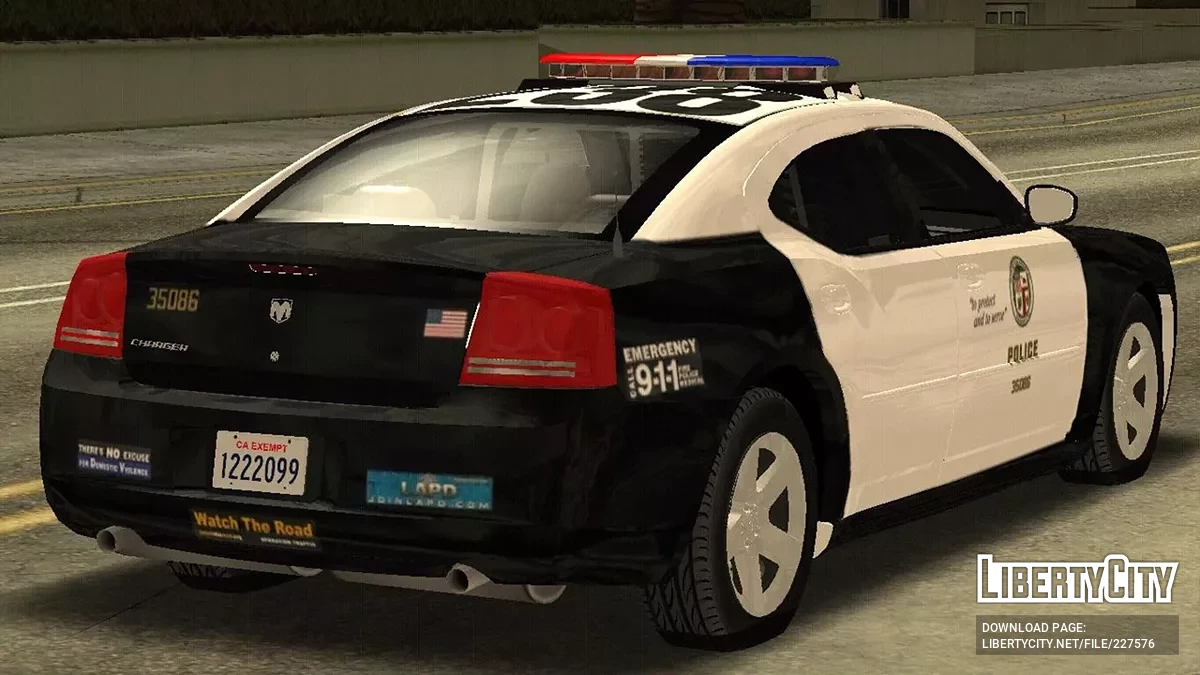 LAPD 2007 Dodge Charger / GTA San Andreas
