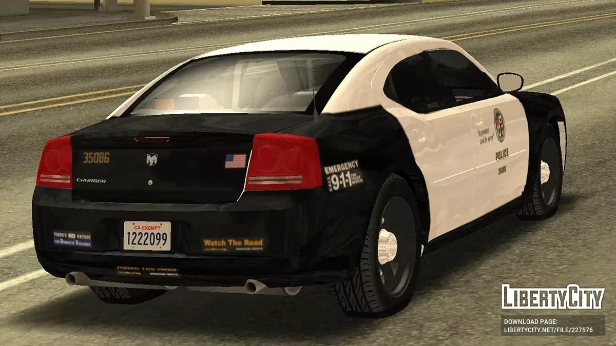 LAPD 2007 Dodge Charger / GTA San Andreas