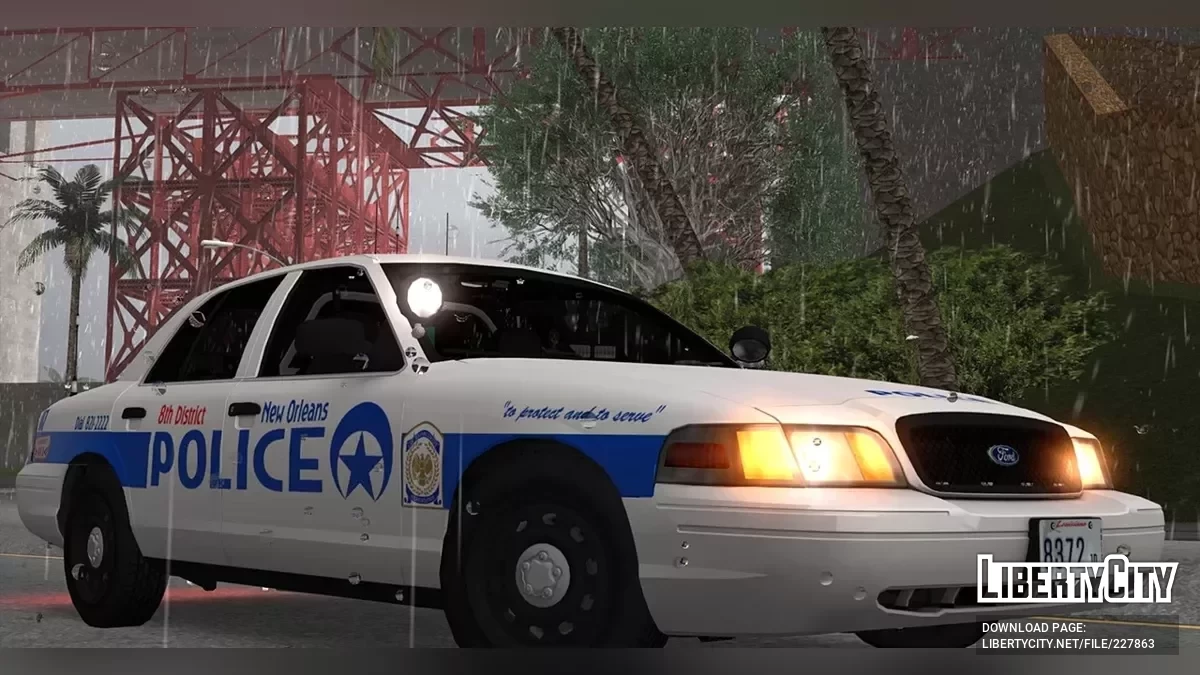 Набір поліцейських автомобілів Нового Орлеана (LQ, AVS) / GTA San Andreas